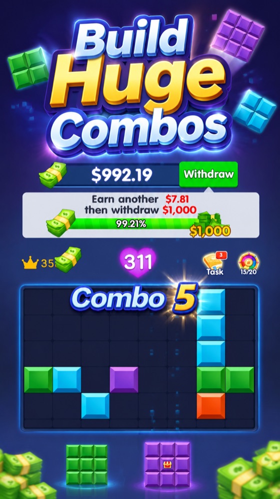 Build huge combos for bigger scores